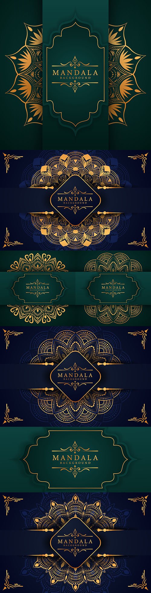 Luxury golden mandala Arabic ornament oriental style