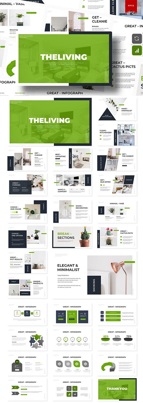 The Living | Powerpoint and Keynote Template