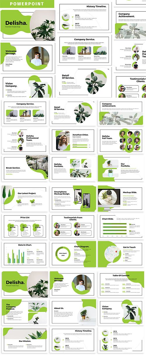 Delisha - Business Powerpoint Template
