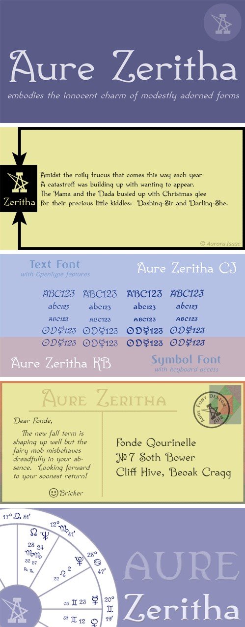 Aure Zeritha Font Family