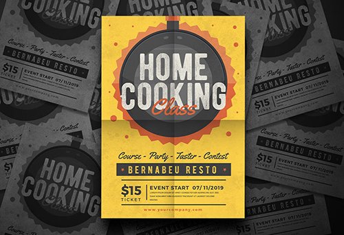 Home Cooking Flyer PSD