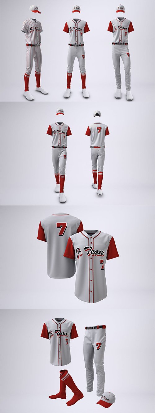 Baseball Team Uniform Mock-up