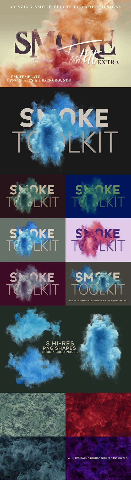 Amazing Smoke Effects PSD Templates