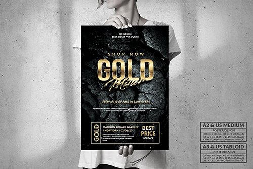 Gold Miner - Big Poster Design