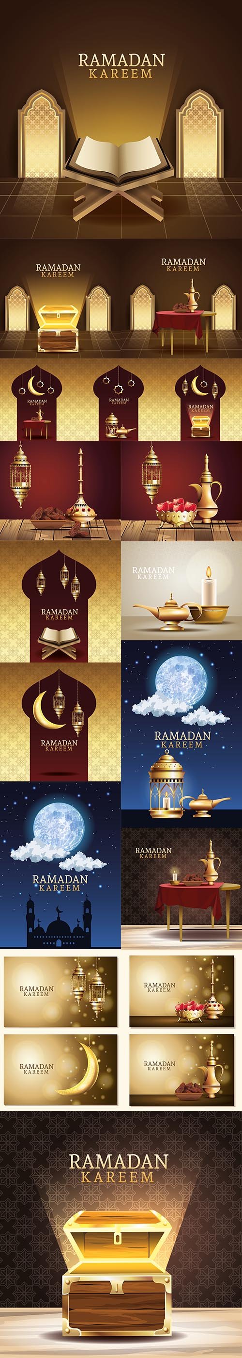 Ramadan Kareem Celebration Illustrations