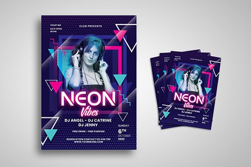 Neon Party Flyer