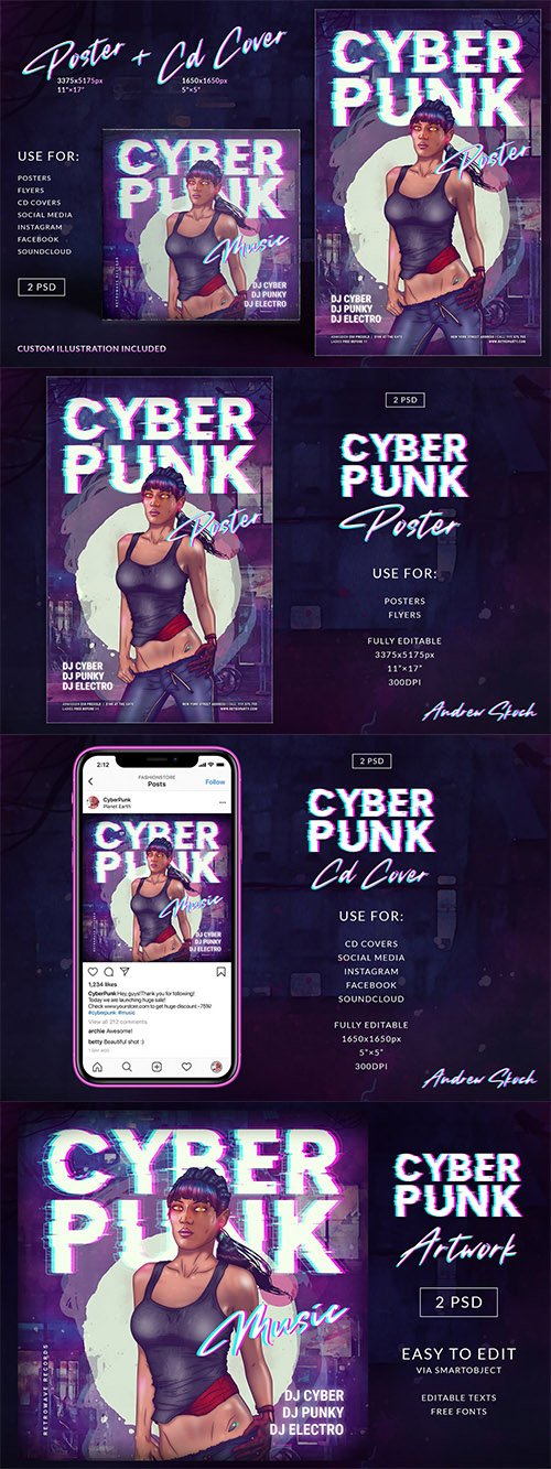 Cyberpunk Poster CD Cover