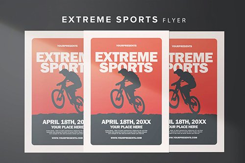 Extreme Sports Flyer PSD