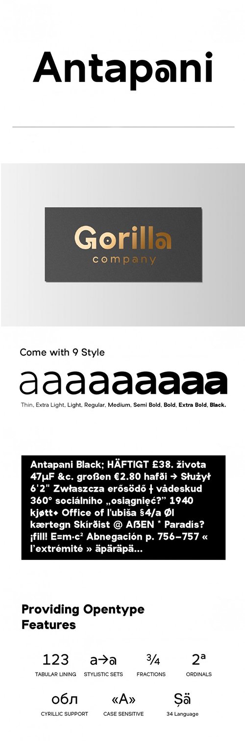 Antapani Sans Handwritten Font Family