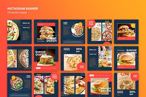 Instagram Banner Burger Fast Food
