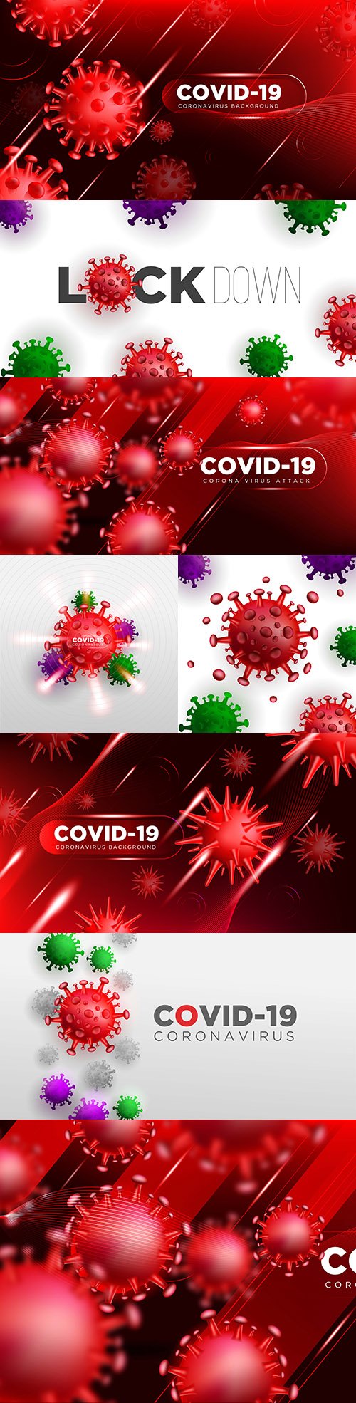 Covid coronavirus 3d background illustration design