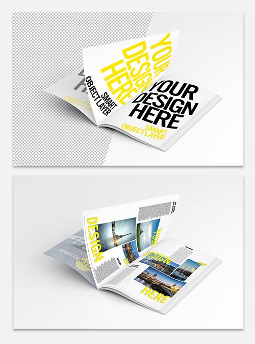 Open Magazine Mockup 238962197