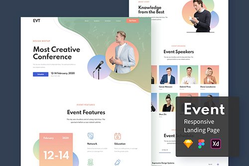Event Responsive Landing Page