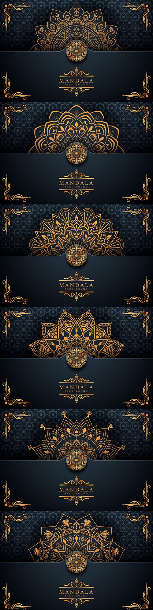 Creative luxury king mandala decorative background