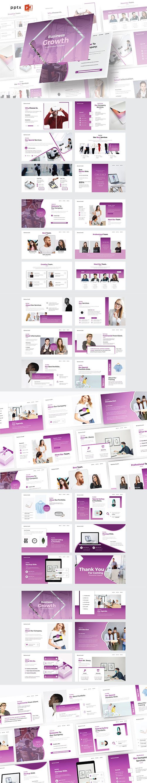BUSINESS GROWTH - Powerpoint, Keynote and Google Slide Template