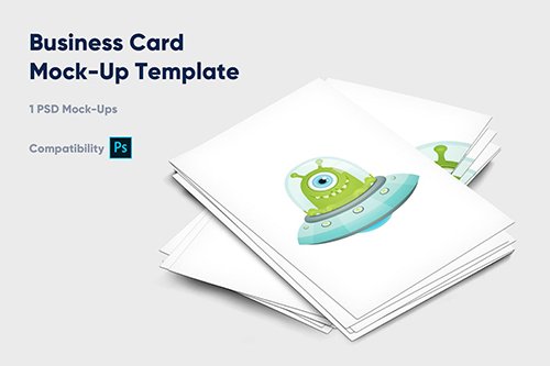 Business Card Mock-Up Template - Vol. 4