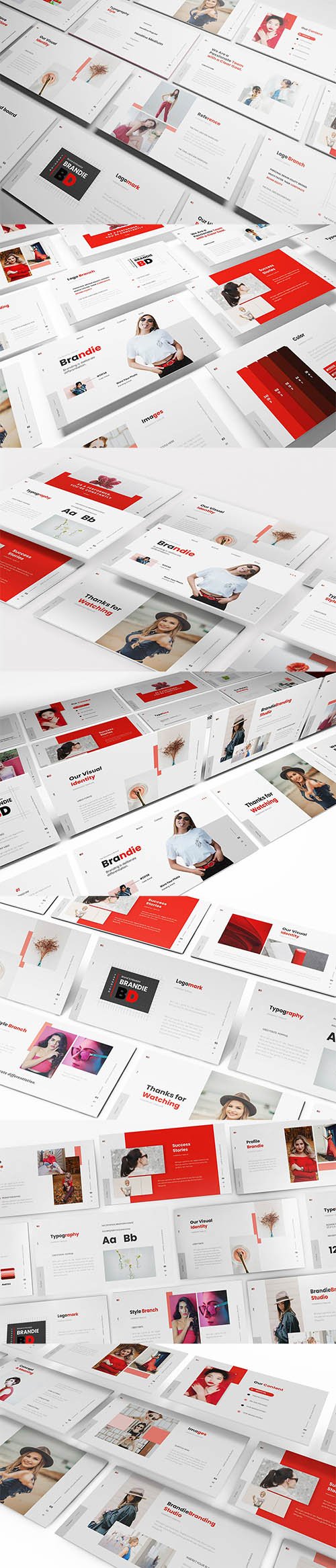 Brandie Branding Powerpoint, Keynote and Google Slide Template