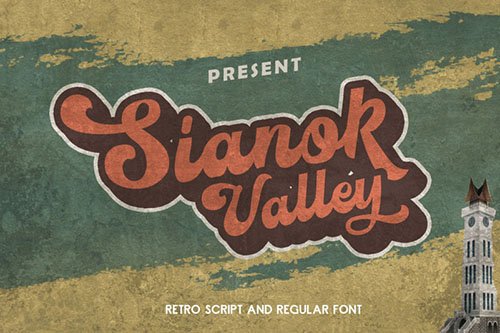 Sianok Valley Retro Script Font