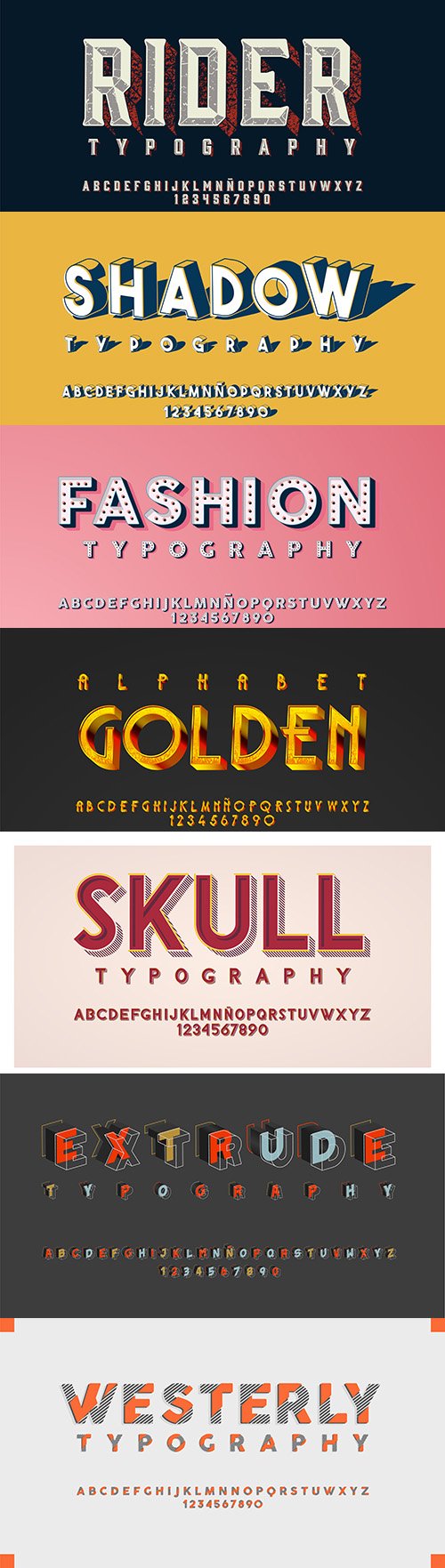 Futuristic alphabet editable font effect collection