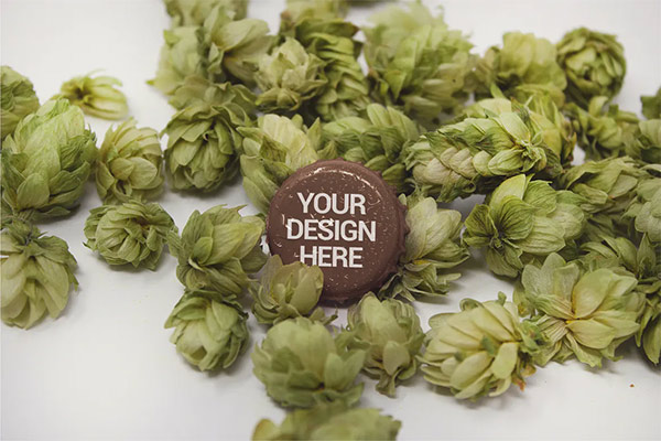 Bottle Cap Hop Mockup
