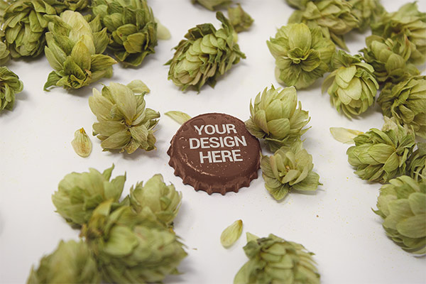 Beer Bottle Cap Hop Mockup