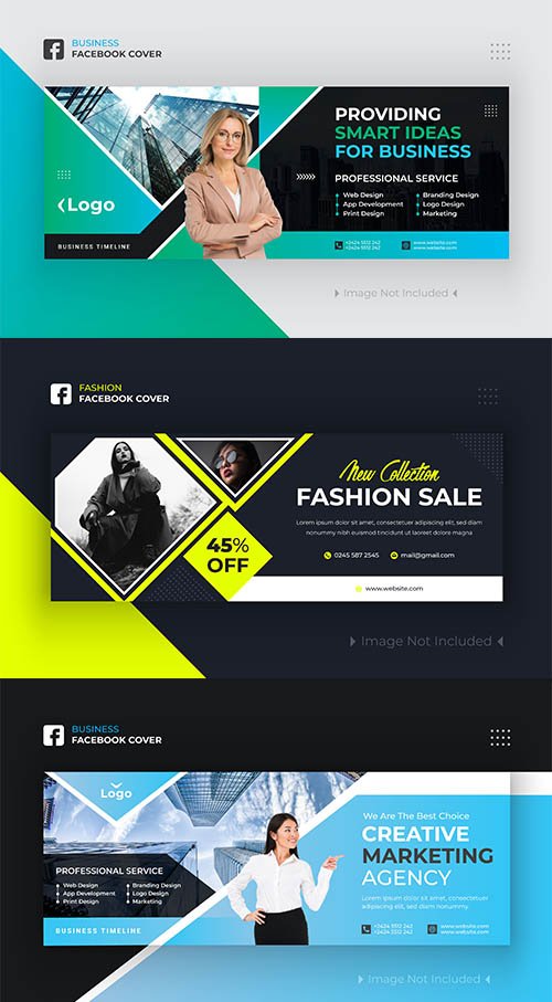 Business and Fashion Facebook Cover Design Premium