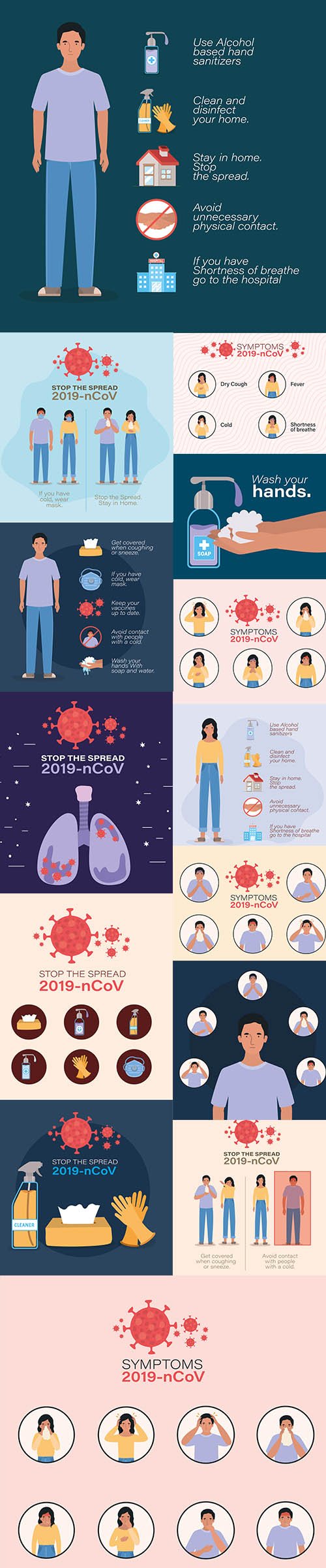 2019 Ncov Symptoms Design Covid-19 Coronavirus Infection