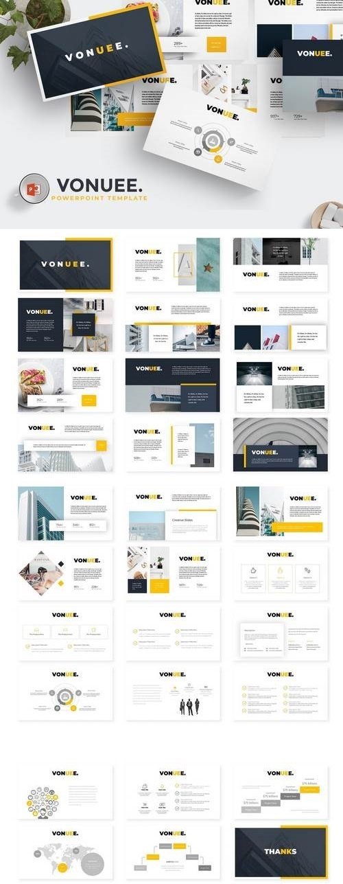Vonue - Powerpoint, Keynote, Google Sliders Templates