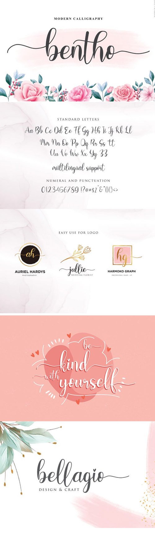 Bentho Calligraphy Script Font