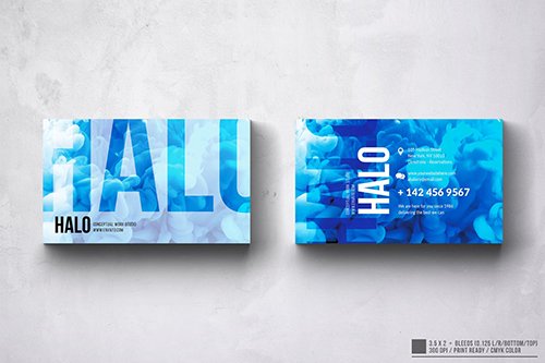 Halo Photography Business Card Design