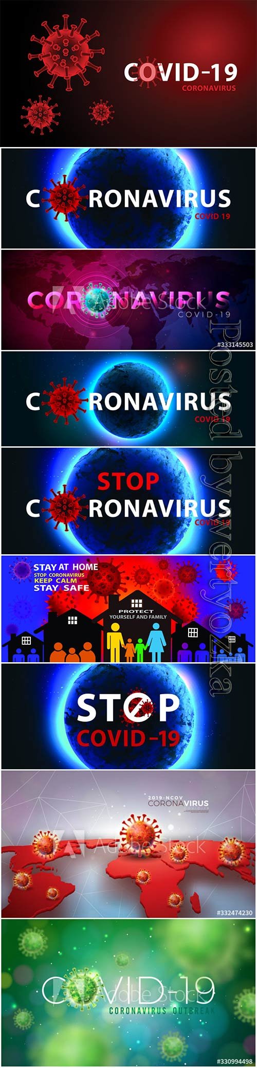 COVID 19, Coranavirus vector illustration sets # 28