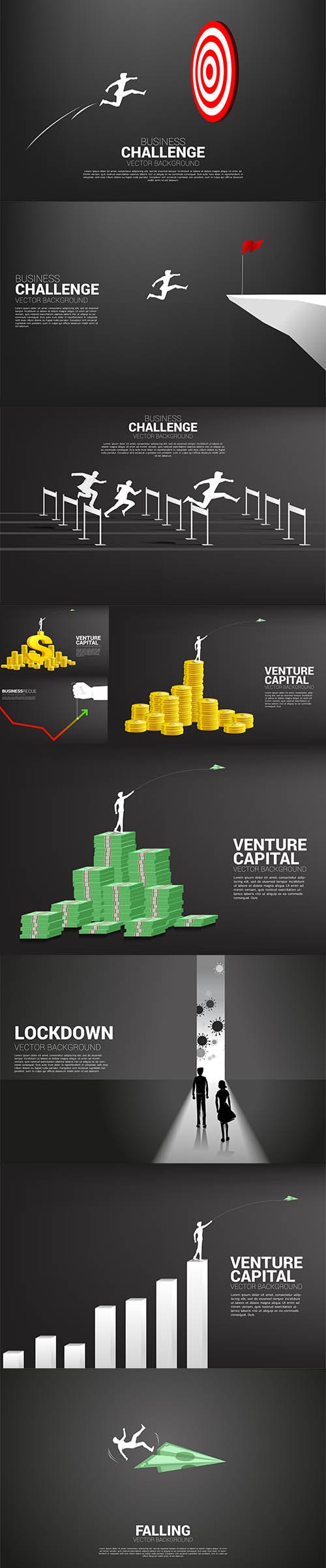 Business and Money Concept Illustration Set Vol 3