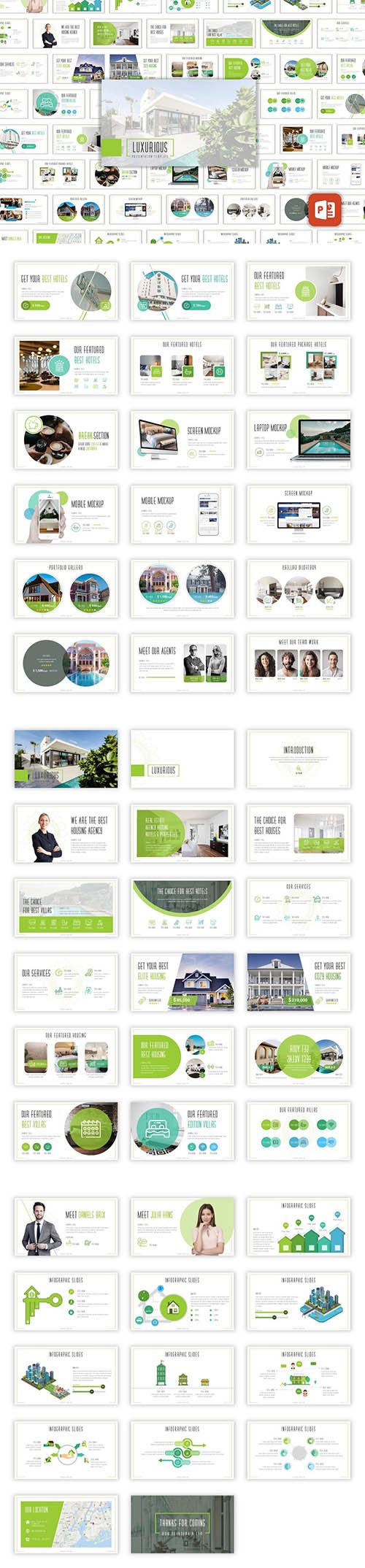 Luxurious - Real Estate Powerpoint, Keynote and Google Slide Template