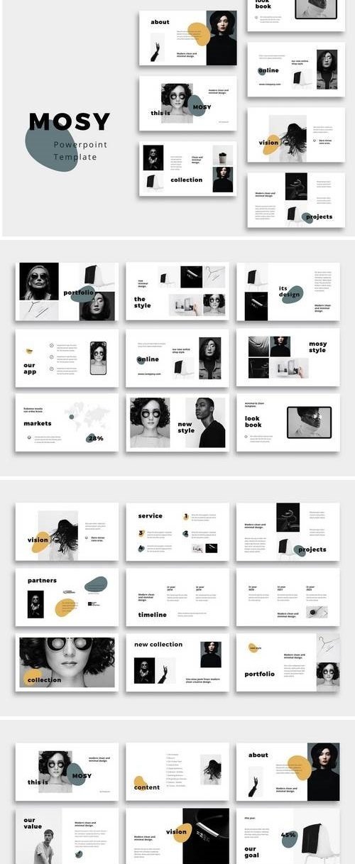 MOSY - Hotel Powerpoint, Keynote, Google Sliders Templates