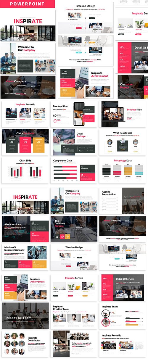 Inspirate - Business Powerpoint, Keynote and Google Slide Template