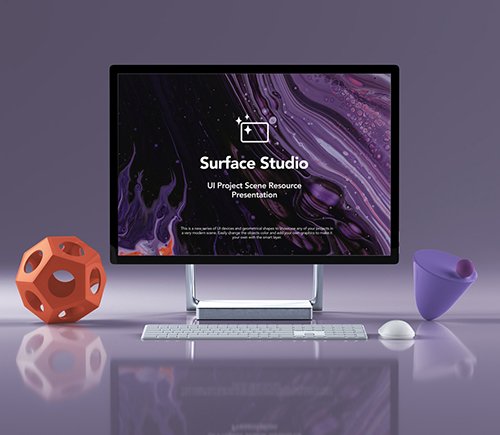 Surface Studio Mockup Showcase