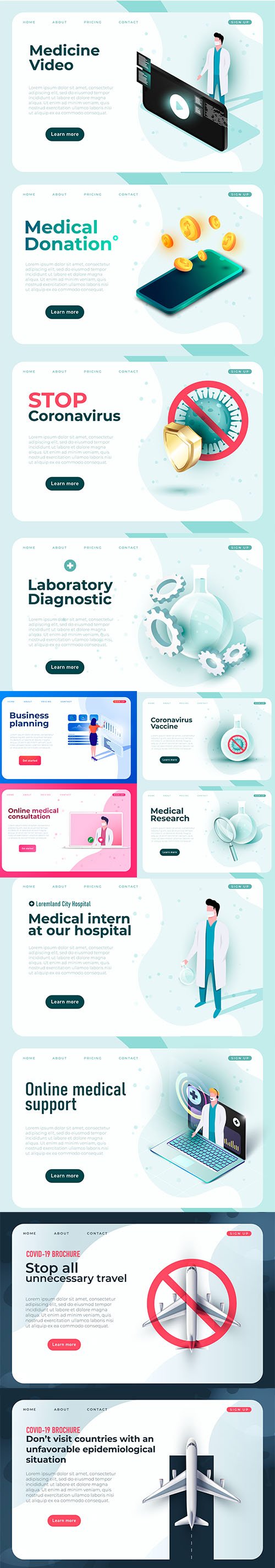 Online Medical Support Medicine Banner Template