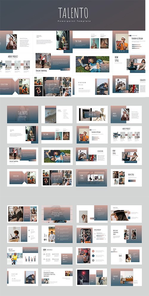 Talento Powerpoint, Keynote and Google Slide Template