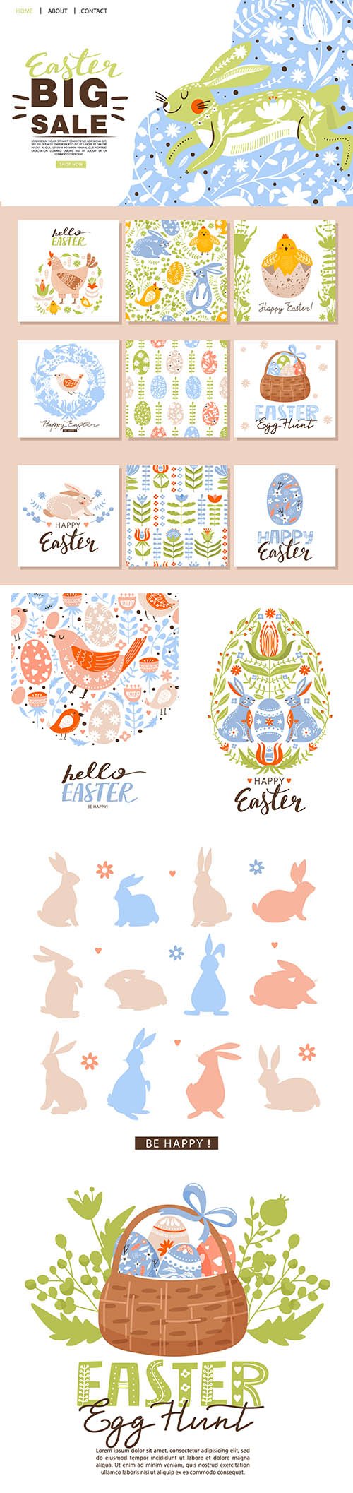 Happy Easter Greeting Card