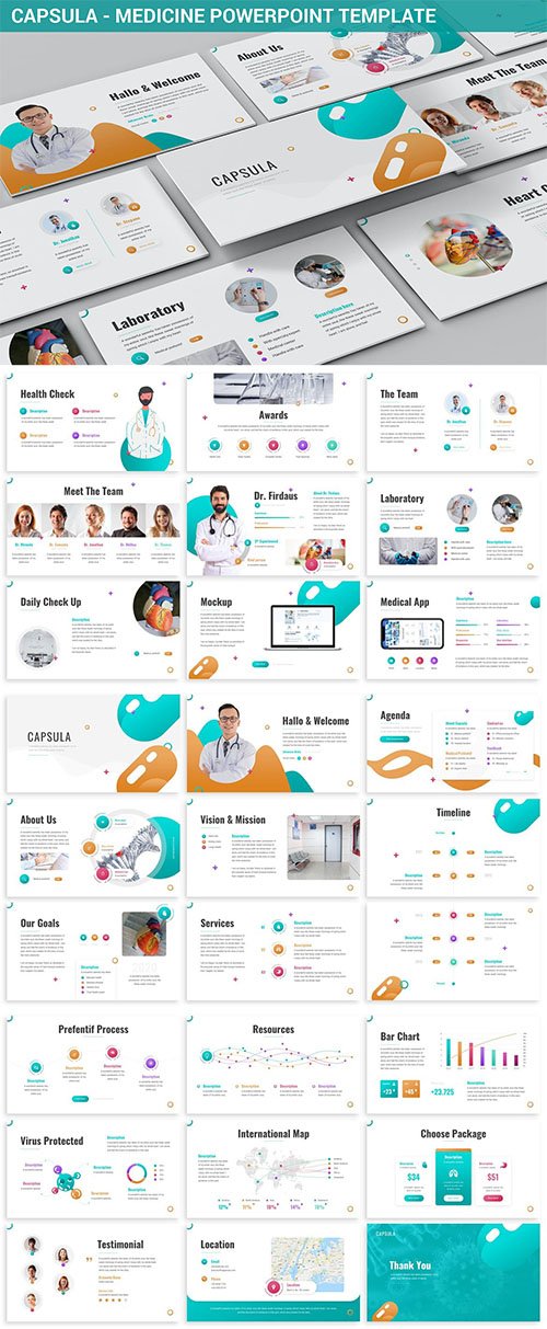 Capsula - Medicine Powerpoint Template