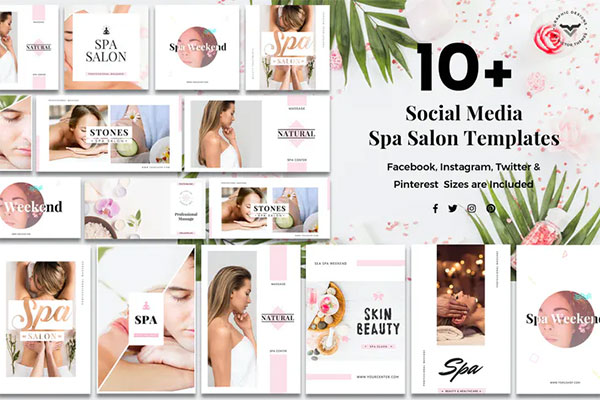 Social Media Spa/Salon Templates