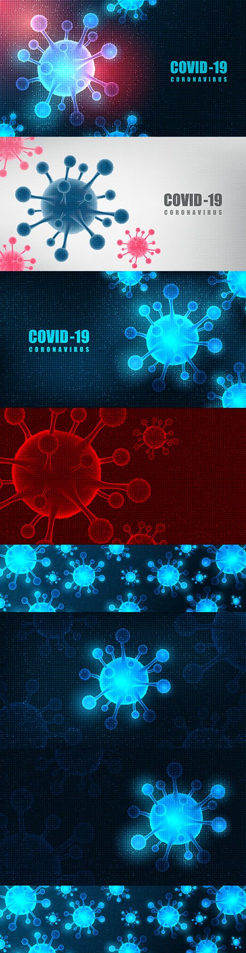 Coronavirus futuristic background concept health care and microbiology