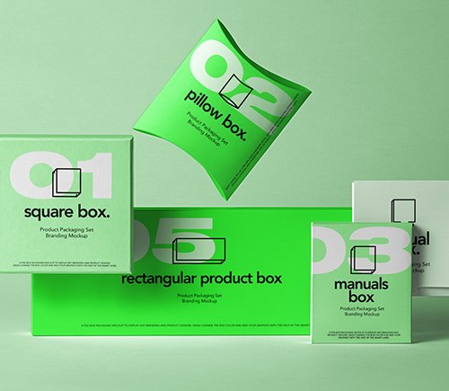 Product Mockup Packaging Set