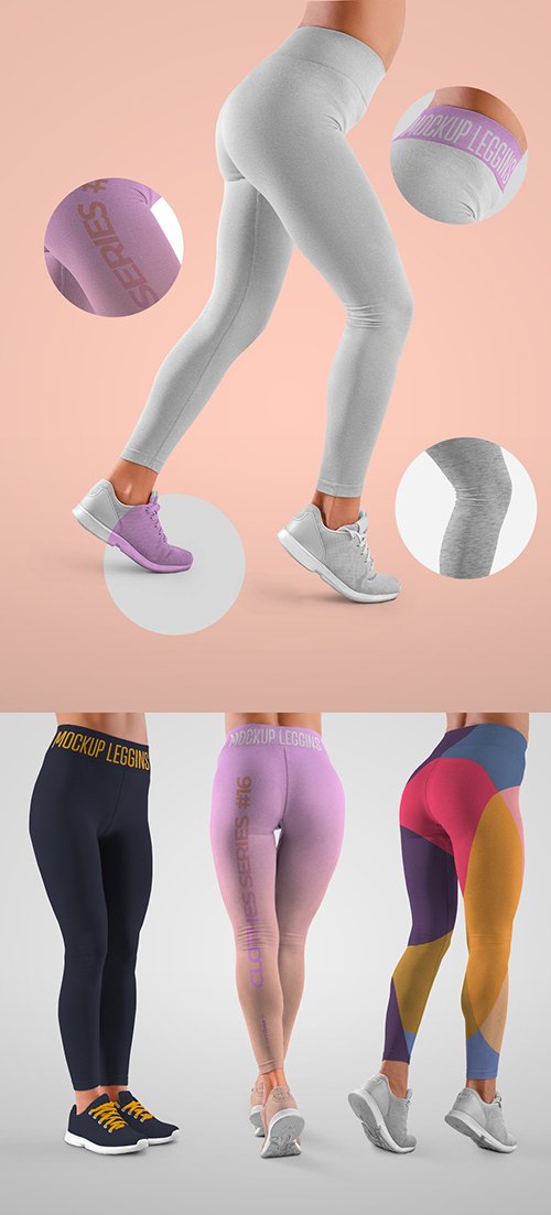 4 Women's Leggings Mockups 334571498