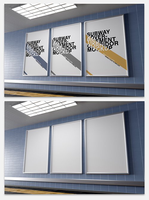 Subway Corridor Poster Mockup 335106281