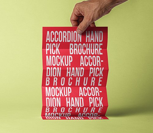 Folded Brochure Mockup