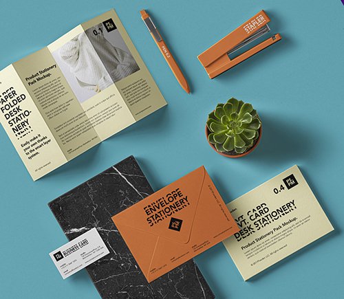 Stationery Elements Mockup
