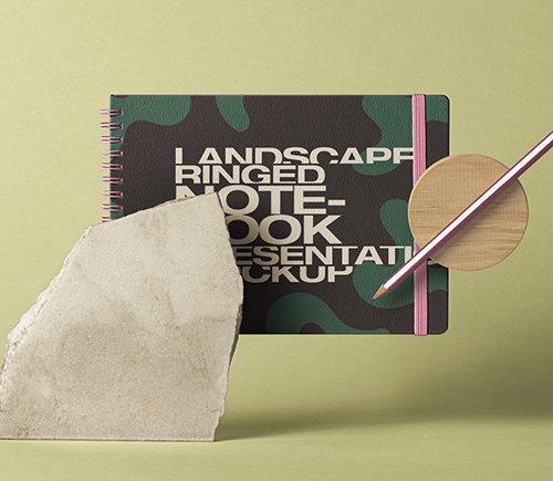 Landscape Notebook Mockup