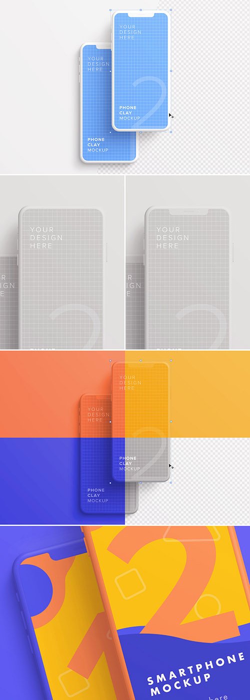 2 Smartphones Mockup 329631611