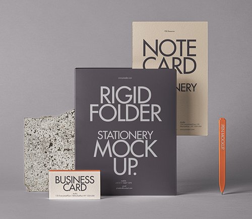 Folder Mockup Stationery